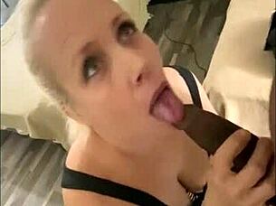 Blonde Mature Milf Big Tits Big Ass Sucks BBC Monster Cock Facial Compilation