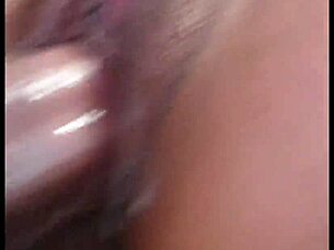 sexy girl delivers footjob with pierced nipples leading to close up creampie