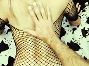 Milf Dances Striptease with Masturbation and Takes Big Cock in Tight Holes