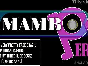 Very Pretty 19-Year-Old Brazilian Morganita Brux Takes On 3 Huge Cocks In Intense DAP DP Anal Action