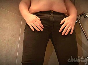 Chubbykaot Gets Naughty Pissing In Jeans Outdoors Flashing Curvy Ass And Belly For Fun 😜