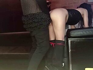 hey this faggot finds her drinking and then he fucks her hard in those leggings