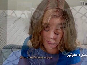 Weird step cousin started wanking in front of me so I joined in - River Lynn Axel Haze 😏