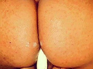 twink explores his big ass with a massive dildo for intense homemade assfucking