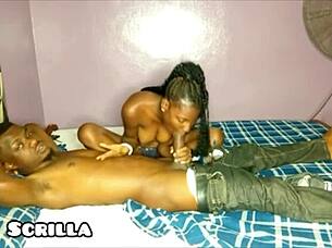 Ebony Teen 18+ Rides Massive Black Cock Until Explosive Cum Inside Her Tight Pussy!