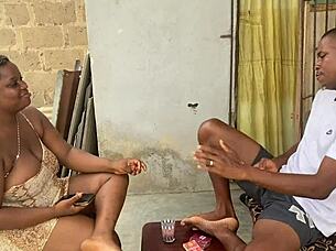 Intense First-Time Blowjob with Massive Black Cock on Homemade Date