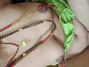 newly married wife and husband enjoy first intimate time with conversation and affection at home.