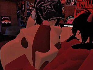 demon fucks big-ass white girl without condom in roblox condo