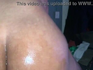 Whoa, Check Out Nastyknockz Oiled Up Riding That Huge Black Cock Until Wet Pussy Creampie In Bent Over Doggystyle!