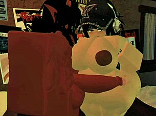 demon fucks big-ass white girl without condom in roblox condo