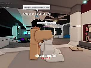 i got fucked hard and creampied by this horny guy in a roblox condo game