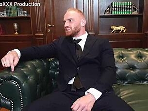 Gangland saga unfolds as Don Martin and Capo Viper fuck slut Monika Fox hard with double anal penetration squirting and cumshot