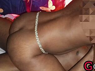 Big black cock stretches tight wet pussy