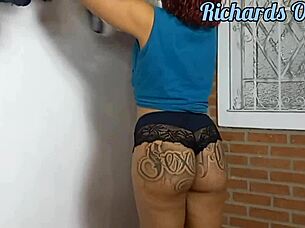 young latina couple enjoys passionate encounter with natural tits in pov doggystyle