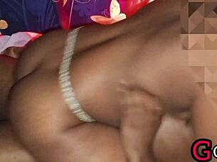 Big black cock stretches tight wet pussy