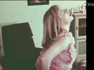 Vintage hairy threesome group sex action