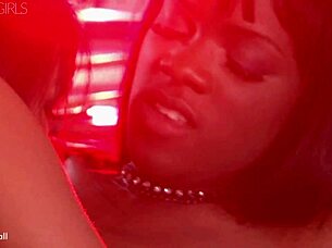 interracial lesbian strippers cindy and ana rip clothes in passionate striptease