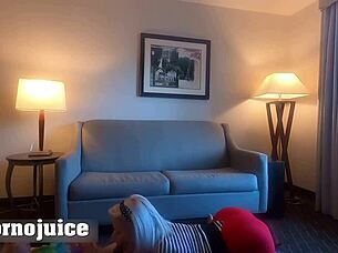 blonde pinup beauty feels intense thrill swallowing cum from big black cock in quick interracial session