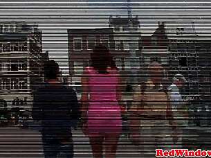 what's up with these real amsterdam prostitutes in threeway with tourists?