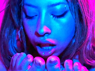 Passionate Foot Worship Session with Smoking Latina Goddess and Intense Licking