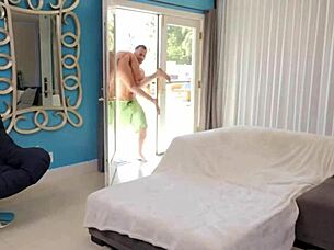 Oh wow, you're making my tight pussy so wet with that monster cock, lola rose. Bend over and let me lick you before riding hard in cowgirl and doggystyle for intense petite brunette fun.