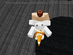Can This Slutty Roblox Bunny Girl Sneak Into The Boys Locker Room Without Getting Caught And Fucked?