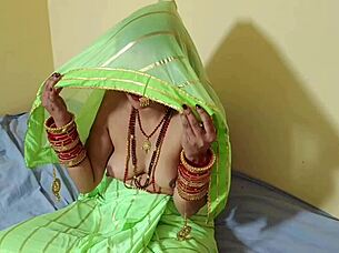 newly married wife and husband enjoy first intimate time with conversation and affection at home.