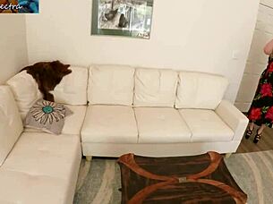 Caught trying to cum in panties