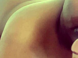 Ohh i give this sloppy deepthroat blowjob on big black cock with wet licking view