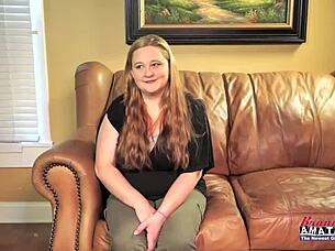 Big Titted Ginger Coed Rose Delivers Deep Rimjob and Blowjob Before Swallowing Cum in Doggystyle