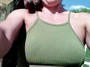 Oh man, that hot married lady started sucking the farm doorman's dick right there, then they went to her place to fuck wildly with moans and screams.