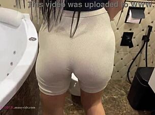 Compilation of pissing wet pussy close-up in different underwear POV