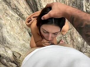 Teen Babe From Africa Enjoys Amateur Sex On The Beach