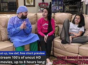 a stimulating exam with alix avery using toys and dildo for orgasm 😏🍑