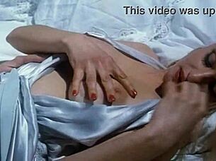 rossana doll teases in lingerie with wet pussy licking and romantic orgasm in european blonde scene