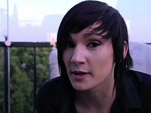 Leigh Raven in Lingerie and Fishnets Fingers Shaved Pussy and Gapes Asshole Under Nikki Hearts