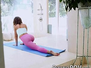 Adriana deepthroats massive cock then bends for intense doggystyle assfucking and pussy pounding