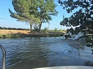 Skinny European couple bangs doggystyle on boat amid nature with deepthroat blowjob