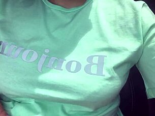 quarantined and bored, i'm playing with my pussy and ass in the car now!