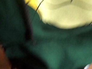 milk in wet panties of a student in an abandoned house