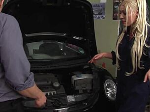 cindy behr takes big cock from behind in pink fishnet stockings while bent over for rough anal fucking 😈