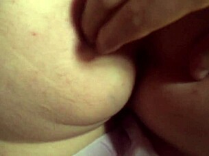 milk in wet panties of a student in an abandoned house