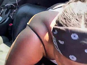 Why Is This Crazy Ebony Thot Sucking Black Cock In Public Outdoor Blowjob?