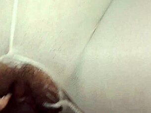 hey, shoving my dildo and cock into that tight wet shaved pussy through ripped stockings feels amazing