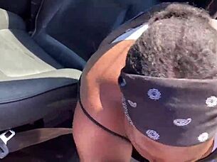 Why Is This Crazy Ebony Thot Sucking Black Cock In Public Outdoor Blowjob?