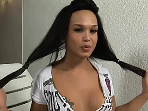 I Feel So Passionate About This Large Jock Tranny In Hardcore Blowjob Shemale Action