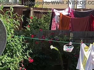 Isn't This Sexy Neighbor Tempting With Big Tits And Saggy Curves Next Door?