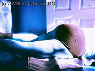 Ever tried sped-up floor stretching with roller and briefs for winter relief?