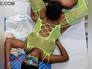 Prostitute with big tits and hairy pussy gets massage and anal. She squirts cum in mouth during homemade Latina action.