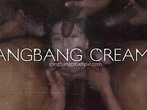 This hot blonde babe was all about getting her space filled in a wild group session